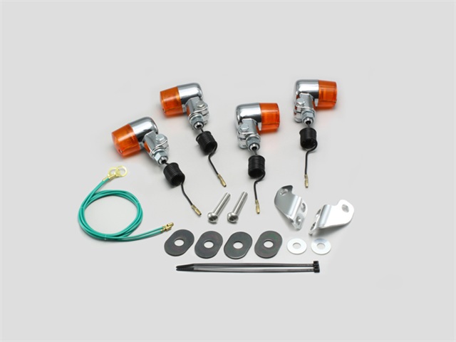在庫有り HURRICANE ハリケーン ミニウインカーkit セロー225(97-04) ブロンコ SL230 オレンジレンズ HA5704-02