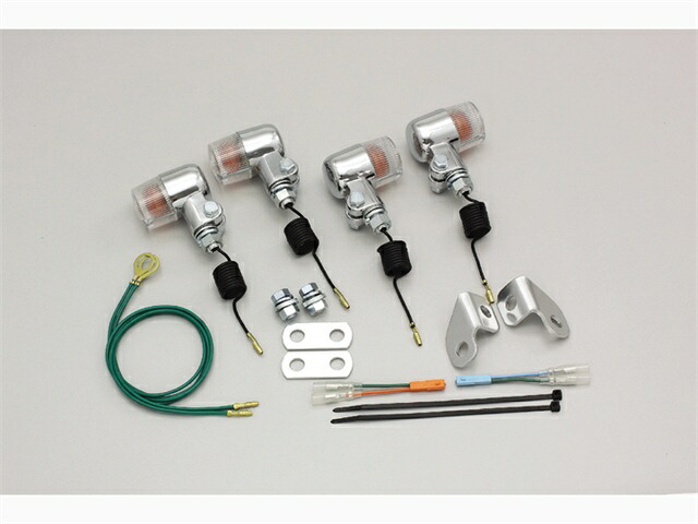要納期確認 HURRICANE ハリケーン ミニウインカーkit エイプ100/TypeD(09-) クリアレンズ HA5717C-01