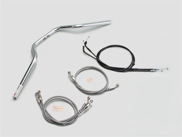 要納期確認 HURRICANE ハリケーン ヨーロピアン3型 ハンドルSET CB1300SB(05~09 ABS無し車) クロームメッキ H002-072C