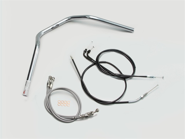要納期確認 HARRICANE ハリケーン ナロー3型 ハンドルSET CB400SB(05~07 NC39) クロームメッキ H011-047C
