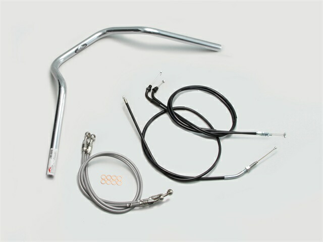 要納期確認 HARRICANE ハリケーン ナロー4型 ハンドルSET CB400SB(05~07 NC39) クロームメッキ H011-048C