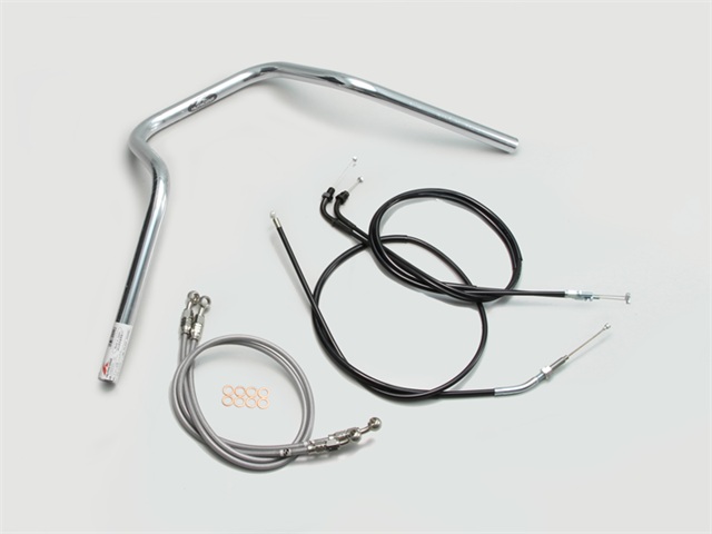 要納期確認 HARRICANE ハリケーン ナロー5型 ハンドルSET CB400SB(05~07 NC39) クロームメッキ H011-049C