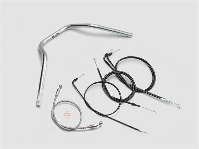 要納期確認 HURRICANE ハリケーン ナロー4型 ハンドルSET CB400SS クロームメッキ H012-048C