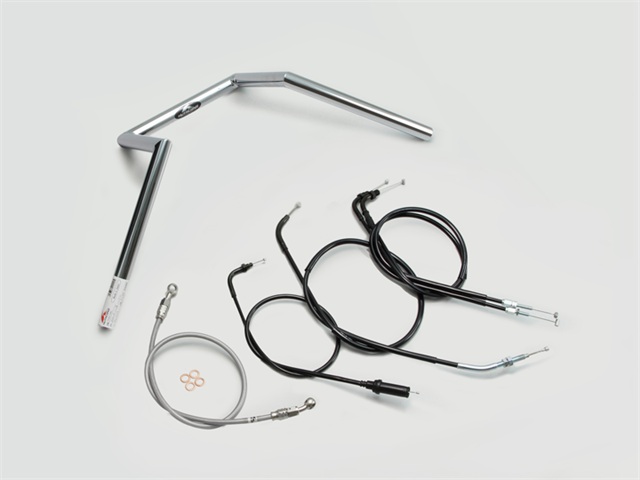 要納期確認 HARRICANE ハリケーン 200ロボット1型 ハンドルSET VTR250(03~07 MC33-1020001~) クロームメッキ H014-108C
