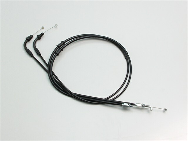 在庫有り HURRICANE ハリケーン ロングスロットルケーブルW モンキー125(JB03) 300L ブラック HB6608