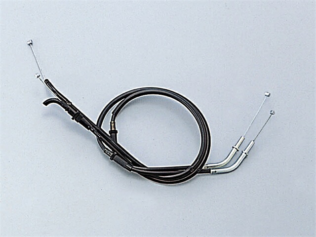 在庫有り HURRICANE ハリケーン ロング スロットルケーブル W ZZR1100/1200 100L/50L ブラック HB6748
