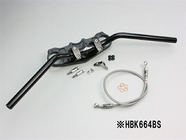 要納期確認 HURRICANE ハリケーン バーハンドルkit ZX-14R(12-15) ABS無し車 ブラック HBK664BS