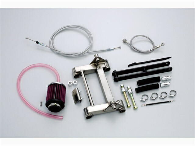 在庫有り HURRICANE ハリケーン ロングホイールベースkit スカイウェイブ250/S(CJ44A/46A) ｽﾃﾝﾚｽﾒｯｼｭｹｰﾌﾞﾙ HF1026M-01｜OCC　netshop