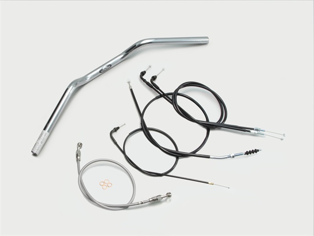 要納期確認 HURRICANE ハリケーン BMコンチ2型 ハンドルSET GB250クラブマン(90-94) クロームメッキ H028-005C
