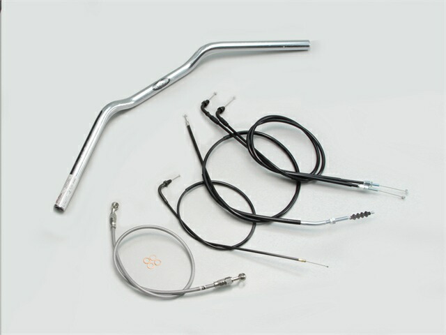 要納期確認 HURRICANE ハリケーン フラットコンチ1型 ハンドルSET GB250クラブマン(90-94) クロームメッキ H028-061C