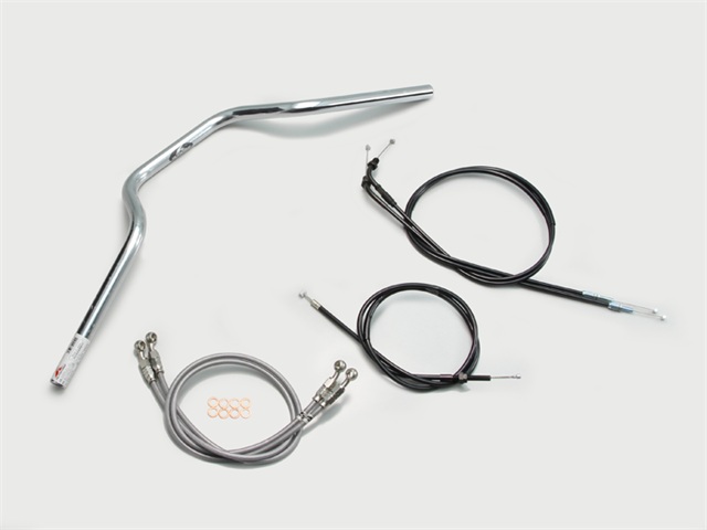 要納期確認 HARRICANE ハリケーン ヨーロピアン3型 ハンドルSET CB750(RC42) クロームメッキ H005-072C