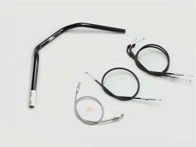 要納期確認 HURRICANE ハリケーン ナロー2型 ハンドルSET CB250R(MC52) ABS無し車 ブラック H032-046B