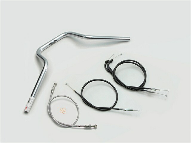 要納期確認 HURRICANE ハリケーン クォーター4型 ハンドルSET CB250R(MC52) ABS無し車 クロームメッキ H032-904C