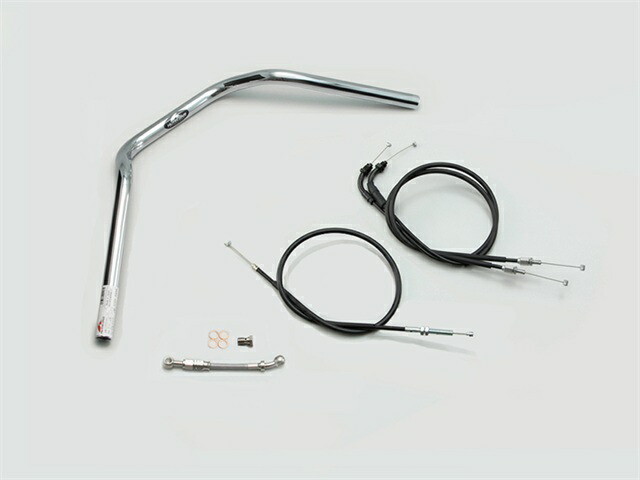 要納期確認 HURRICANE ハリケーン ナロー2型 ハンドルSET CB125R(JC79) クロームメッキ H033-046C