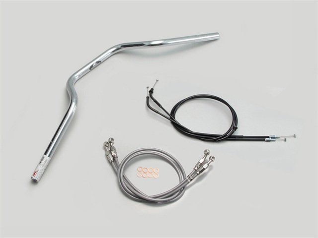 要納期確認 HURRICANE ハリケーン ヨーロピアン3型 ハンドルSET CB1300SB(10~13 ABS無し車) クロームメッキ H038-072C