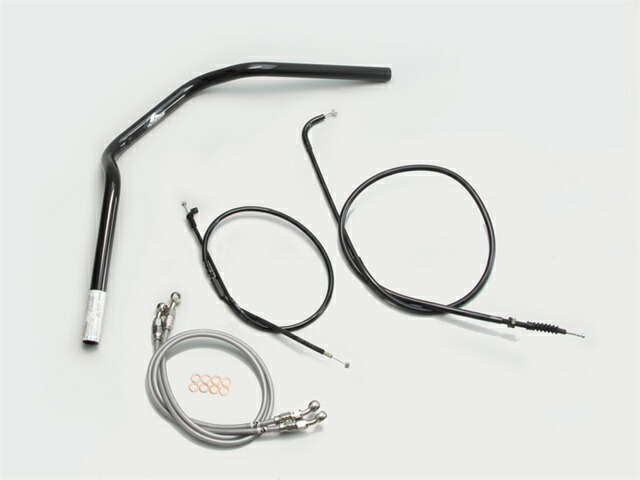 要納期確認 HURRICANE ハリケーン POLICE 2型 ハンドルSET XJR400R(01~07 RH02J) ブラック H303-070B