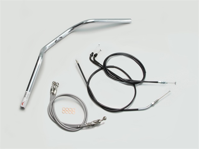要納期確認 HARRICANE ハリケーン ヨーロピアン2型 ハンドルSET CB400SF VTEC Revo(08-13 ABS無し車) クロームメッキ H008-071C