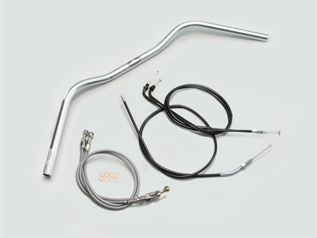 要納期確認 HARRICANE ハリケーン ワイドローオールド1型 ハンドルSET CB400SF VTEC Revo(08-13 ABS無し車) クロームメッキ H008-076C