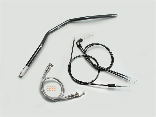 要納期確認 HARRICANE ハリケーン トラッカースペシャル ハンドルSET GSX400インパルス(05~07 GK7CA) ブラック H502-033B
