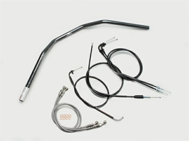 要納期確認 HURRICANE ハリケーン トラッカーHIGH ハンドルSET GSX400インパルス(05~07 GK7CA) ブラック H502-044B