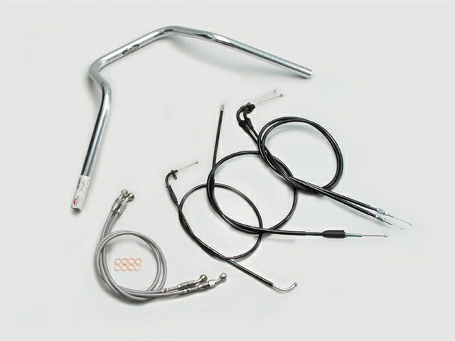 要納期確認 HURRICANE ハリケーン ナロー5型 ハンドルSET GSX400インパルス(05~07 GK7CA) クロームメッキ H502-049C