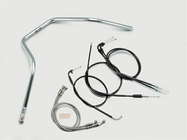 要納期確認 HURRICANE ハリケーン 300エイプハンガー2型 ハンドルSET GSX400インパルス(05~07 GK7CA) クロームメッキ H502-083C