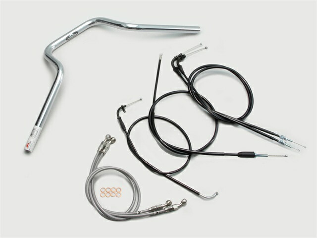 要納期確認 HURRICANE ハリケーン クォーター4型 ハンドルSET GSX400インパルス(05~07 GK7CA) クロームメッキ H502-904C