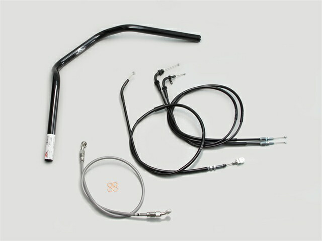 要納期確認 HURRICANE ハリケーン ナロー2型 ハンドルSET ST250/E(~07 NJ4AA キャブレター車) ブラック H506-046B