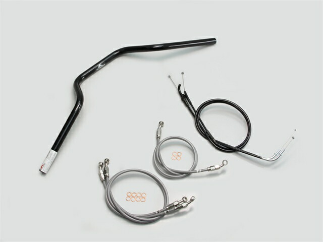 要納期確認 HURRICANE ハリケーン ヨーロピアン3型 ハンドルSET ZRX1200 DAEG ブラック H701-072B