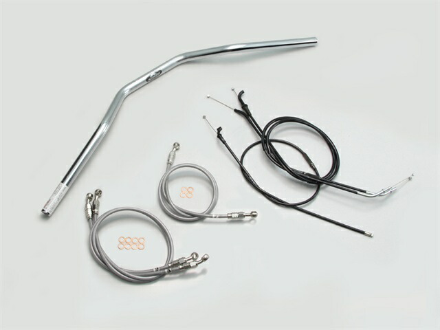 要納期確認 HURRICANE ハリケーン トラッカースペシャル ハンドルSET ZRX1200R ZRX1100/II クロームメッキ H702-033C