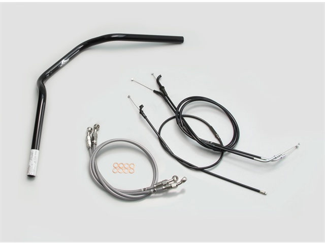 要納期確認 HARRICANE ハリケーン POLICE 2型 ハンドルSET ZRX1200R ZRX1100/II ブラック H702-070B