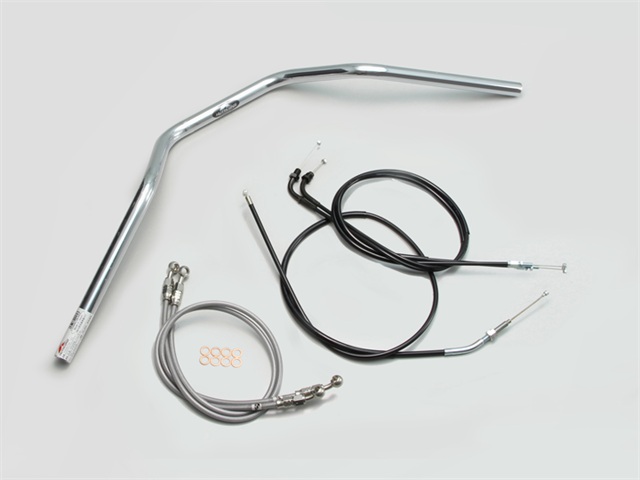 要納期確認 HARRICANE ハリケーン ZII-TYPE ハンドルSET CB400SF VTEC Revo(08-13 ABS無し車) クロームメッキ H008-078C