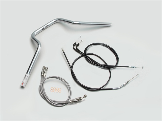 要納期確認 HARRICANE ハリケーン クォーター4型 ハンドルSET CB400SF VTEC Revo(08-13 ABS無し車) クロームメッキ H008-904C