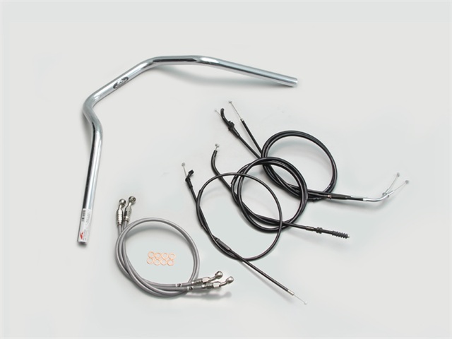 要納期確認 HURRICANE ハリケーン ナロー4型 ハンドルSET ZRX400/II クロームメッキ H708-048C