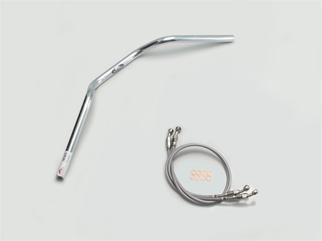 要納期確認 HURRICANE ハリケーン ヨーロピアン2型 ハンドルSET ZRX400/II クロームメッキ H708-071C