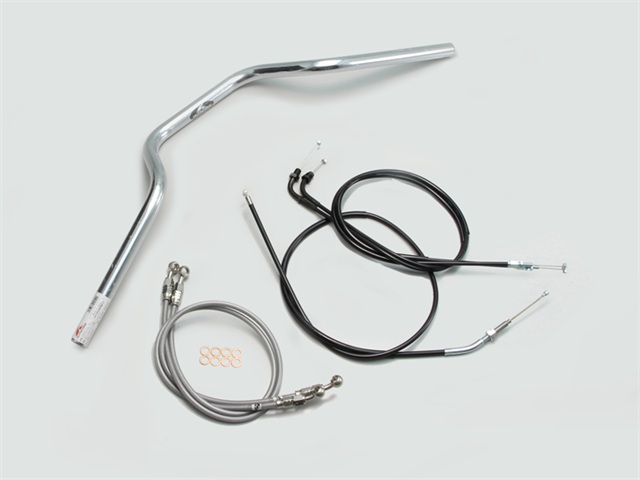 要納期確認 HARRICANE ハリケーン ヨーロピアン3型 ハンドルSET CB400SF VTEC/II/III(99~07) クロームメッキ H009-072C