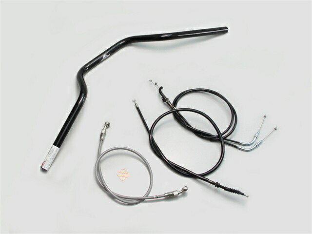 要納期確認 HURRICANE ハリケーン ヨーロピアン3型 ハンドルSET Z250(13-14 ABS無し) ブラック H714-072B