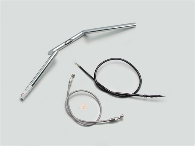 要納期確認 HURRICANE ハリケーン 100ロボット2型 ハンドルSET Z250(13-14 ABS無し) クロームメッキ H714-095C