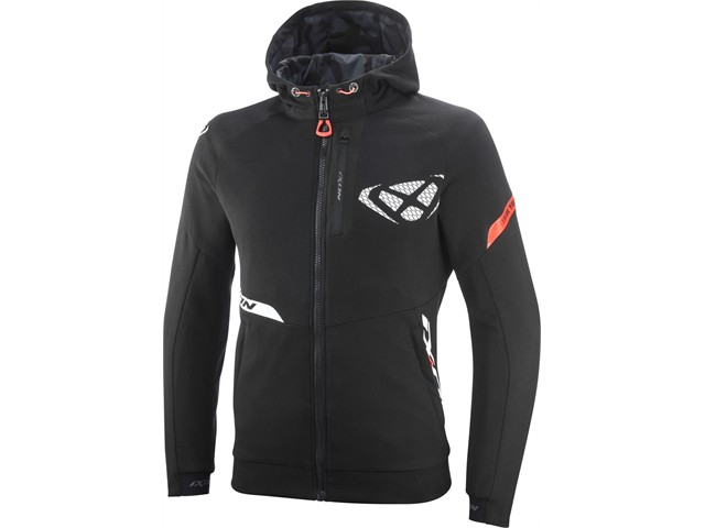 IXON（イクソン）M-TOUCHSPORT A ジャケット (BLACK/WHITE/BRIGHT RED) サイズ:L 100101211-1081-L｜OCC　netshop