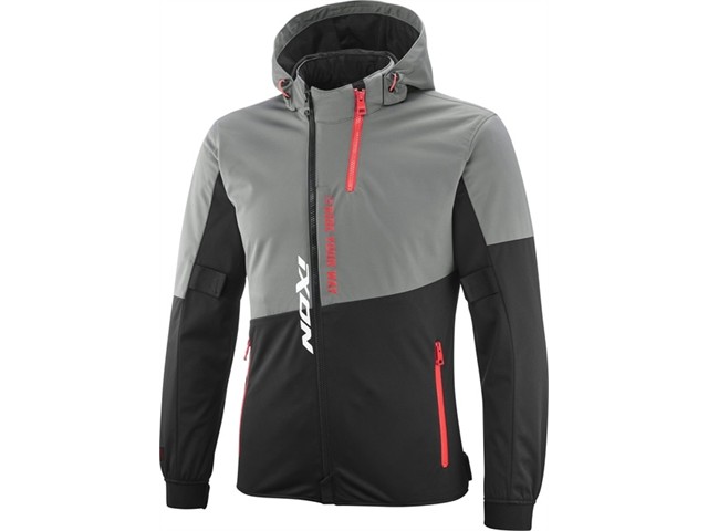 IXON（イクソン）M-BILMA WR A　秋冬オールシーズンジャケット(BLACK/BRIGHT RED) サイズ:L 100101197-4064-L