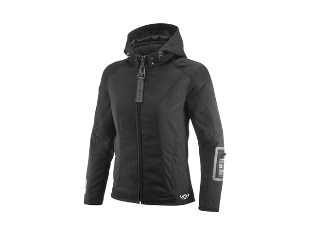 IXON（イクソン）M-BURNING AIR A LADY 春夏エアスルーアーバンジャケット(BLACK) サイズ:L 100102079-1001-L