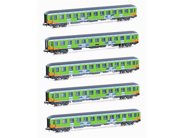 在庫有り 正規品 KATO カトー Nゲージ (N)ALPEN-SYLT-EXPRESS客車5両セット 05196034