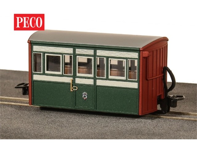 正規品 KATO カトー OO-9 バグボックス 3等客車(緑） PECO-GR556