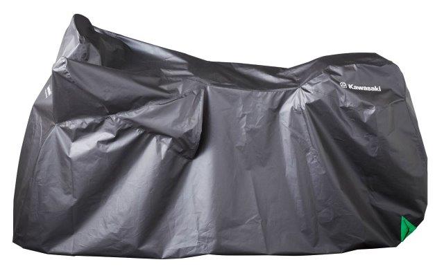 在庫有り 当日発送 KAWASAKI カワサキ純正 プレミアムバイクドレス タイプD 防炎認定素材を使用したバイクドレス ブラック J2015-0154