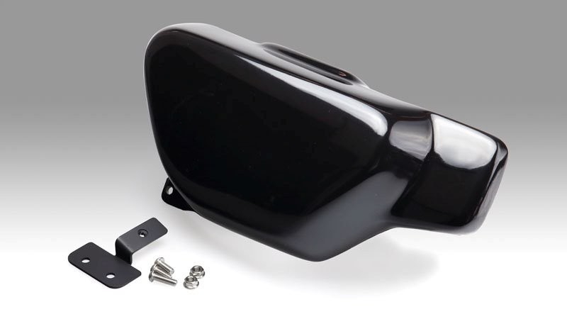 在庫有り KIJIMA キジマ サイドカバー 右側用 FRP製 黒ゲルコート仕上げ HONDA ホンダ モンキー125 208-0411