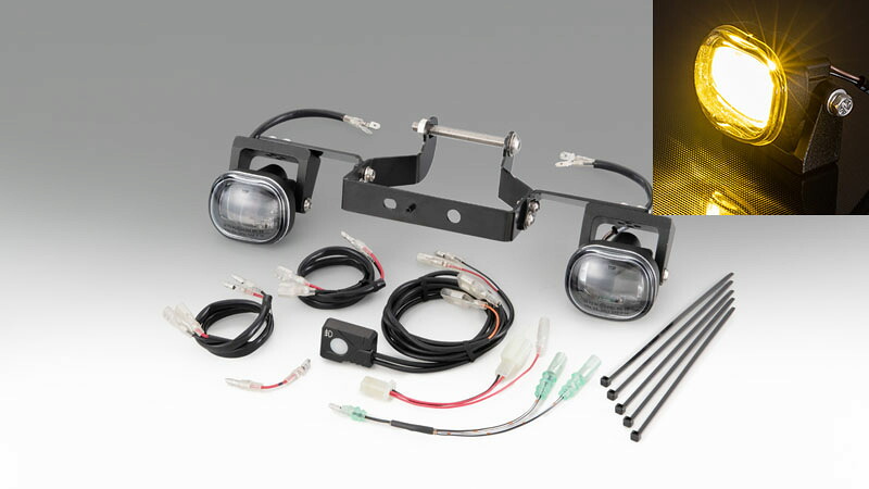 在庫有り フォグランプKIT イエローLED スモール CROSSCUB110 2018Y- (JA45/JA60) KIJIMA キジマ 205-6154Y