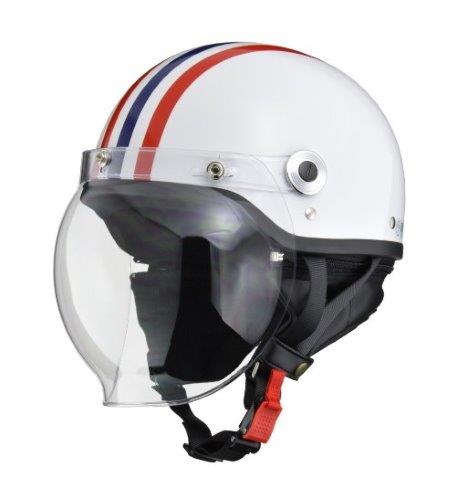 【スーパーセールクーポン発行中】LEAD工業 リード工業 CROSS CR-760 クロス FREE フリーサイズ ハーフマット ホワイト × レッド ブルー CR-760画像