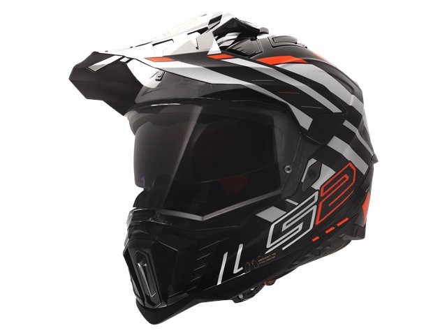 外部倉庫在庫有り LS2 エルエスツー ヘルメット EXPLORER PLUS F ブラック オレンジ XL (60-61cm) 467017152XL｜OCC　netshop