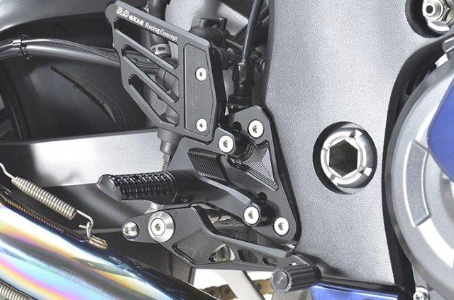 r's gear アールズギア アクティブスポーツ レーシングコンセプトHayabusa(21-) ライディングステップ ブラック AC01-0200-BK|OCC netshop