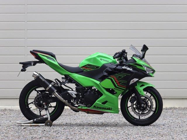 WR’S ダブルアールズ マフラー ラウンド・カーボンサイレンサー スリップオン Ninja250 BC4270JM